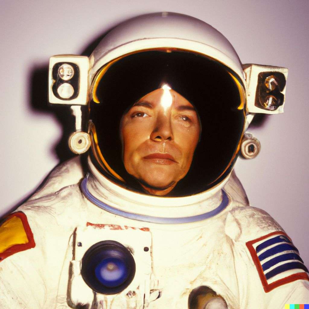 an astronaut, photograph taken by Terry Richardson